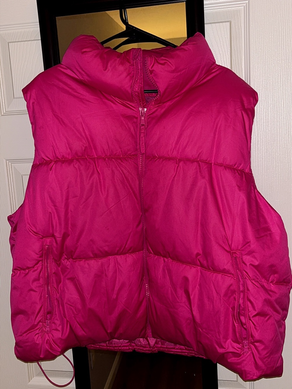 Old Navy Hot Pink Puffer Vest